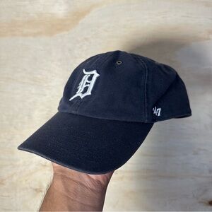 RARE Carhartt x ‘47 MLB Collaboration Detroit Tigers Clean-Up Hat Navy Canvas OS